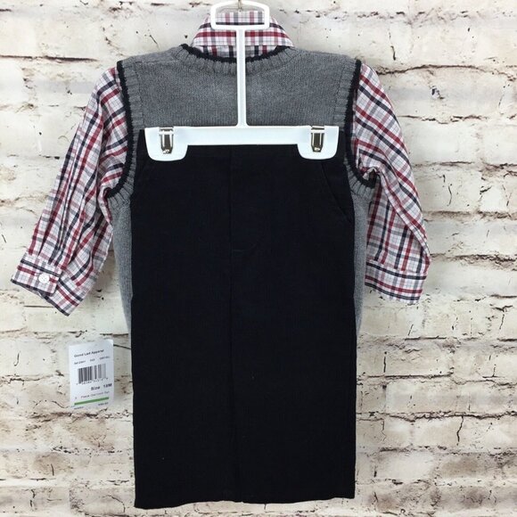 Good Lad Boys Outfit Size 24 M 2T Arglyes Sweater Vest Pant Toddler 3 Pc - Picture 4 of 7